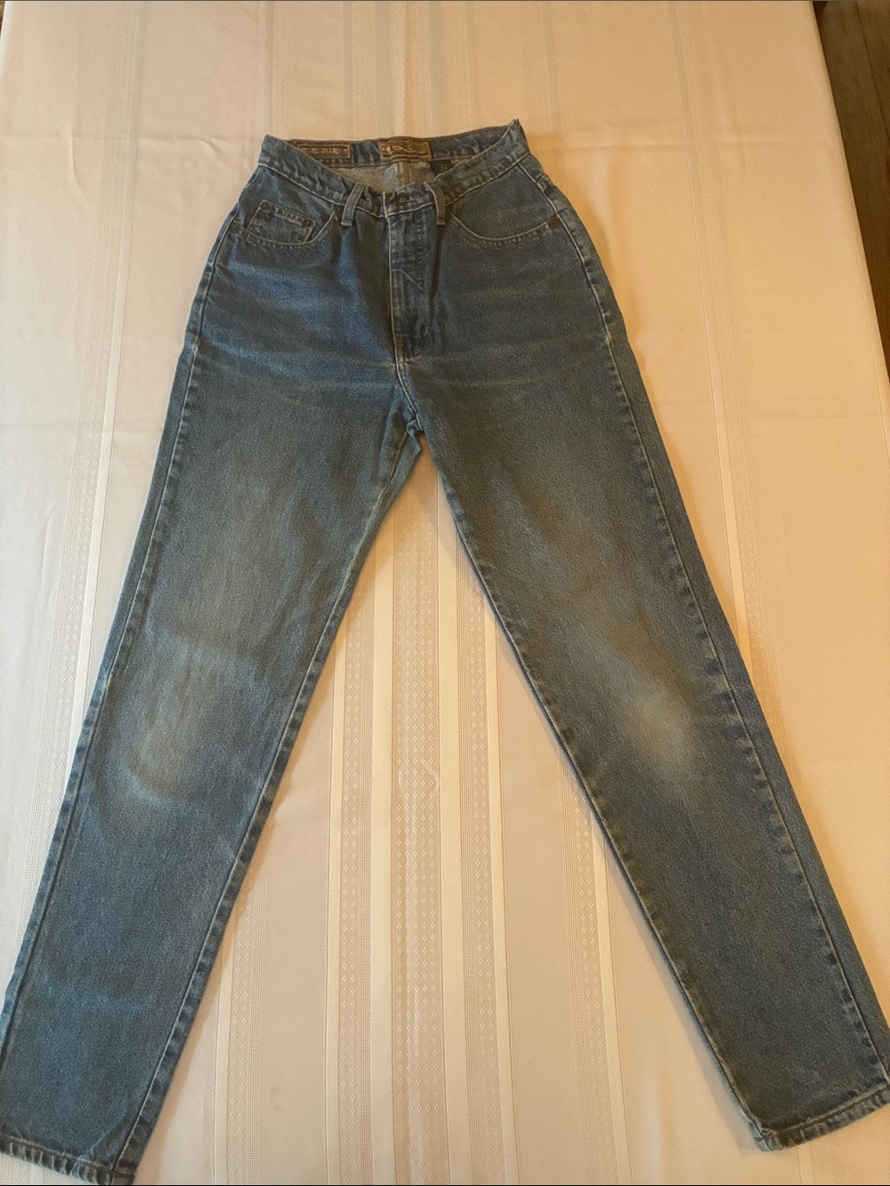 Express Juniors High Rise Blue Jeans